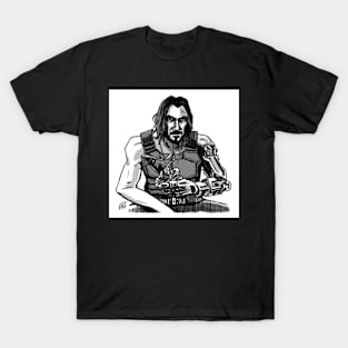 johnny silverhand cyberpunk 2077 T-Shirt